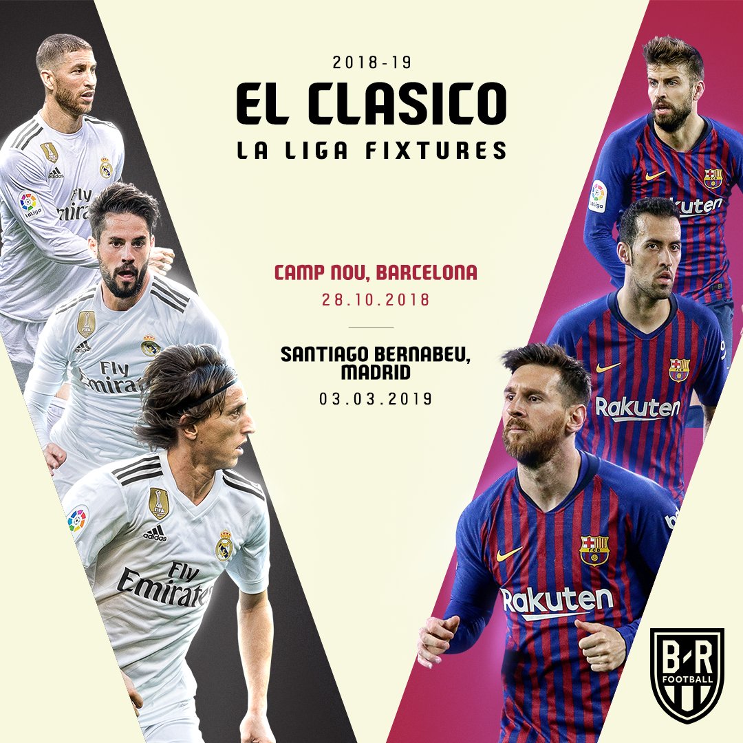 La Liga 2018/19 fixtures and El Clasico dates confirmed - Eye Radio1080 x 1080
