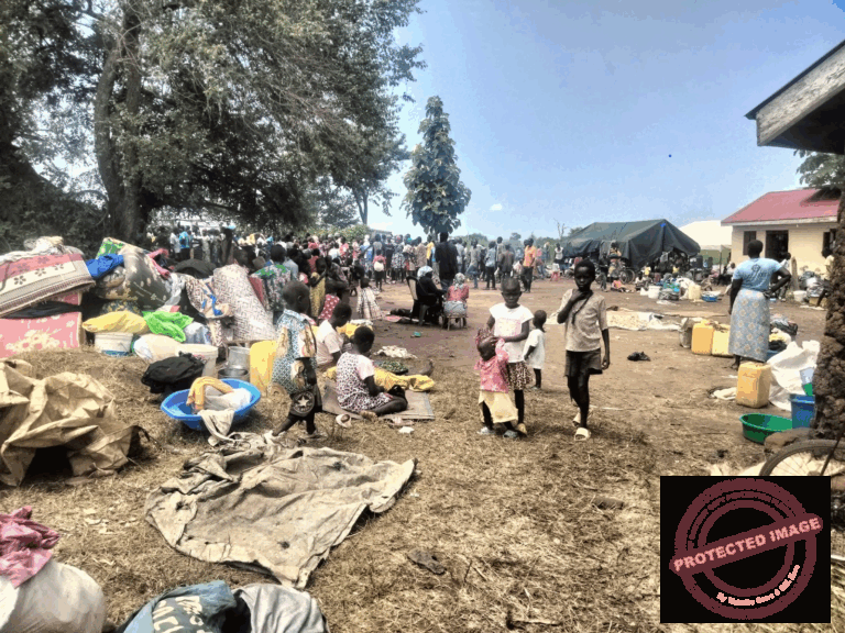 Returnees camping in schools in Morobo County after fleeing Uganda after raids by UPDF [Photo: courtesy]