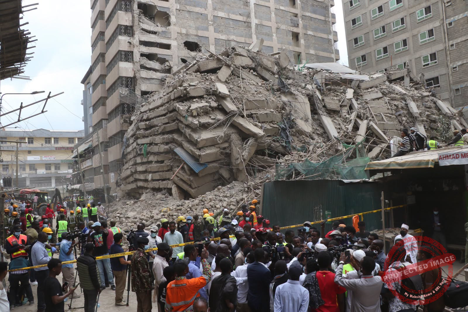 Seven people missing after building collapse in Nairobi's Eastleigh